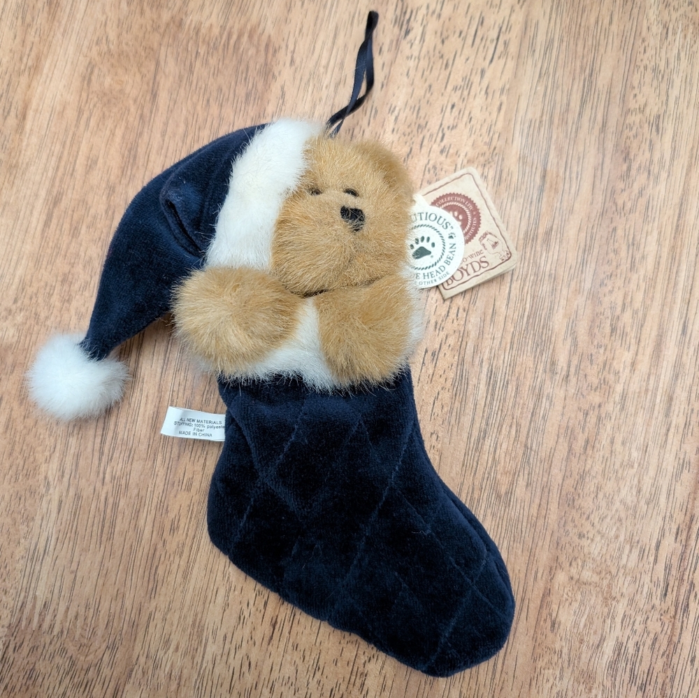 NWT! Vintage 2000 Boyd's Bears Jingle S. Stuffing Ornament